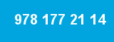 978 177 21 14 978 177 21 14